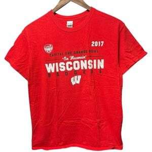university of Wisconsin Badgers 2017 orange bowl college sports football T-shirt